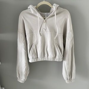 Alo Yoga Stadium Hoodie Small Bone